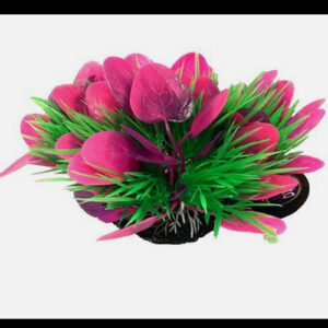 Betta 3 inch pink Plastic Plant