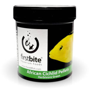 First Bite Cichlid Herbivore Green Pellets 120g